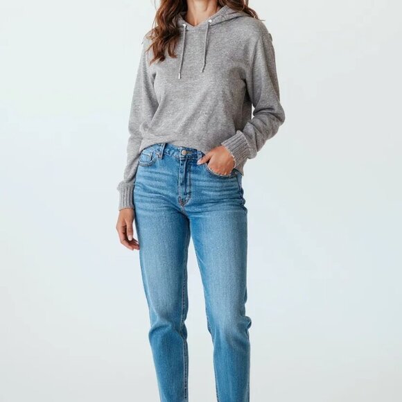 NWT Ann Taylor Women's Taupe Knit Hoodie Sweater. Size Small. - Picture 1 of 6